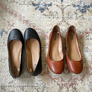 Mossimo Black & Brown Ballet Flat Bundle